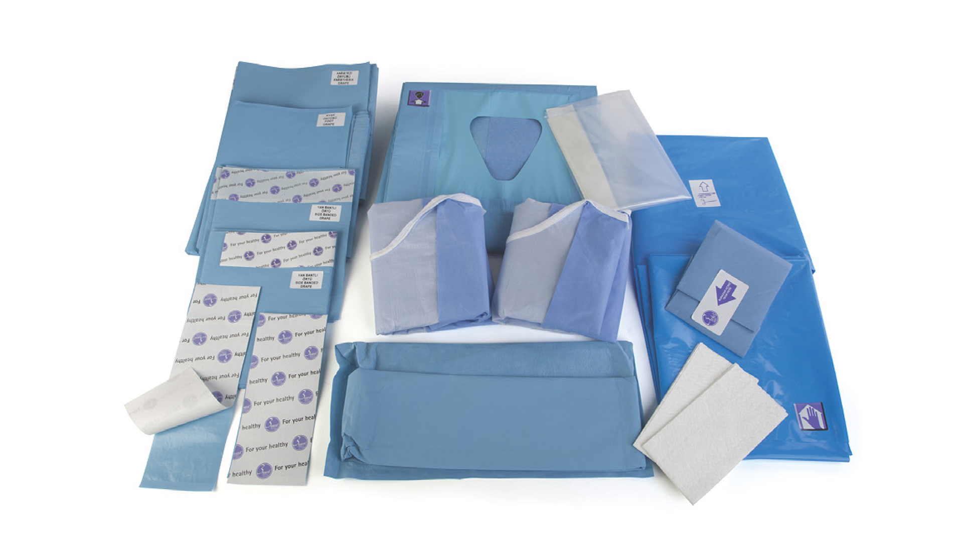 Disposable Sterile Hip Surgery Pack 2 (with Elastic Fenestration)